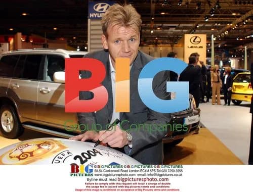 Gordon Ramsey at Motor Show Press Day