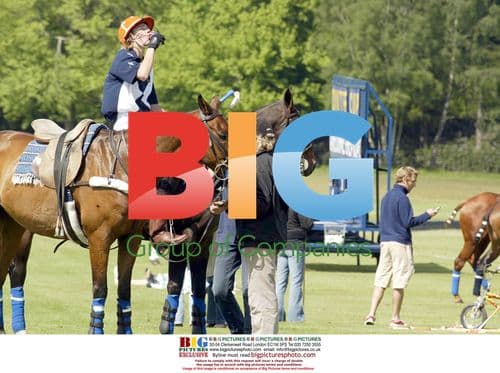 Model Jodie Kidd at Polo Match