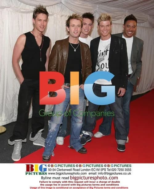 Boy band Phixx at ITV's Hells Kitchen event