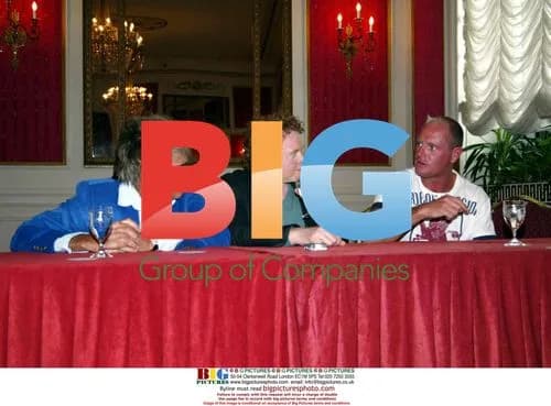 Rod Stewart, Mick Hucknall, Paul Gascgoine at Press Conference