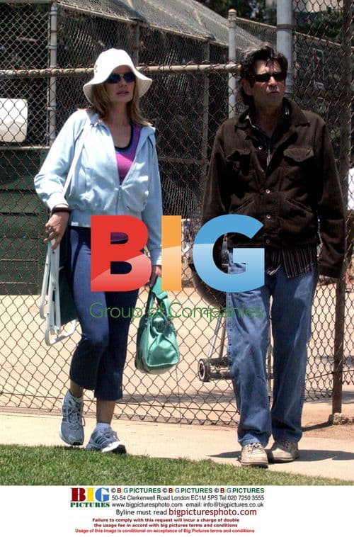 Marg Helgenberger and family at flag football
