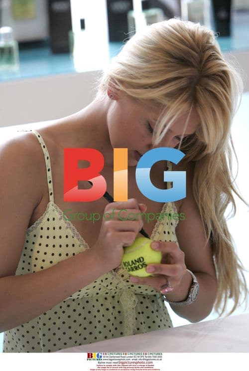 Anna Kournikova launches perfume at French Open