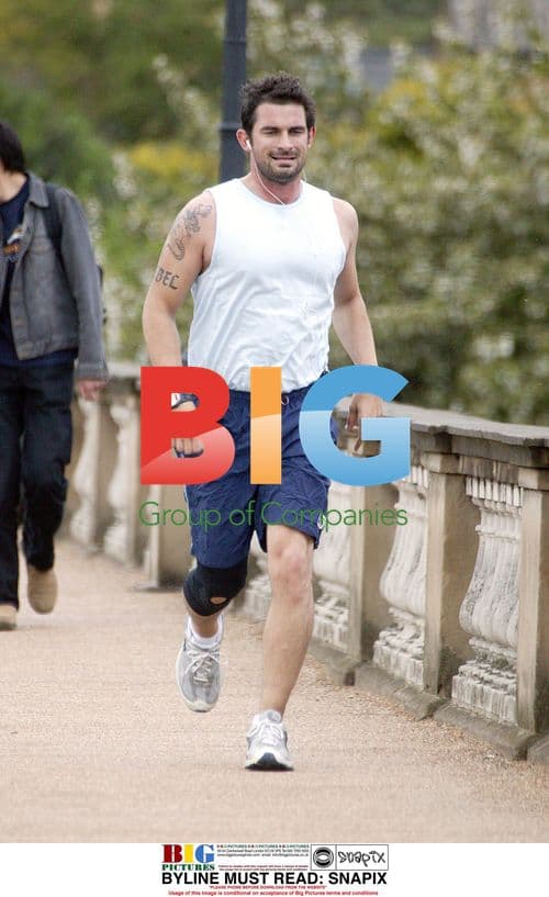 Cristian Solimeno jogging in London park