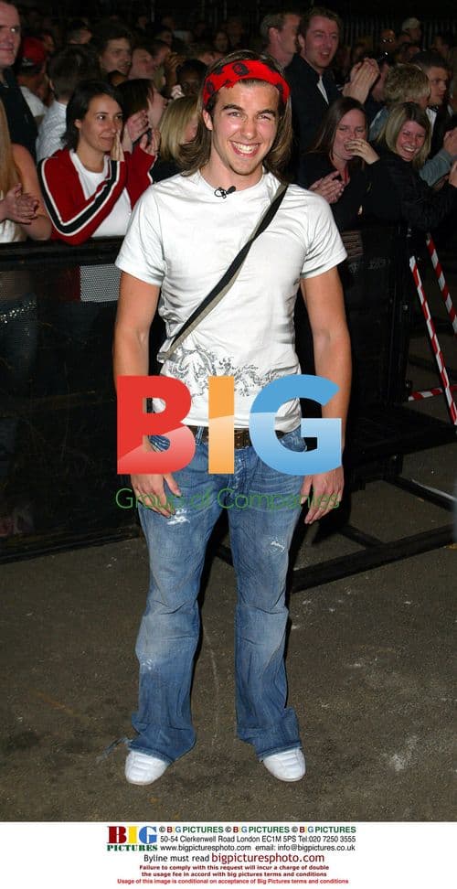 Stuart Wilson entering Big Brother house