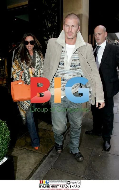Beckham Couple Lunch in Knightsbridge