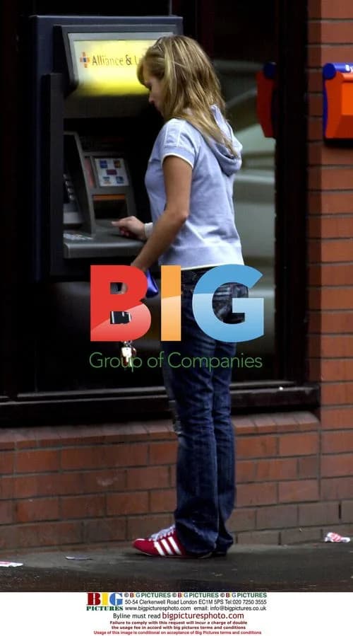 Tina O'Brien stops at cash machine