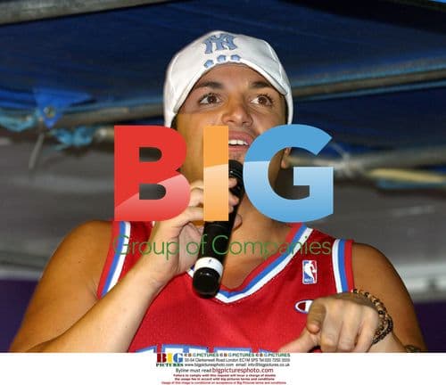 Peter Andre Performing at Fireworks Display