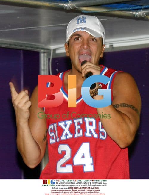 Peter Andre Performing at Fireworks