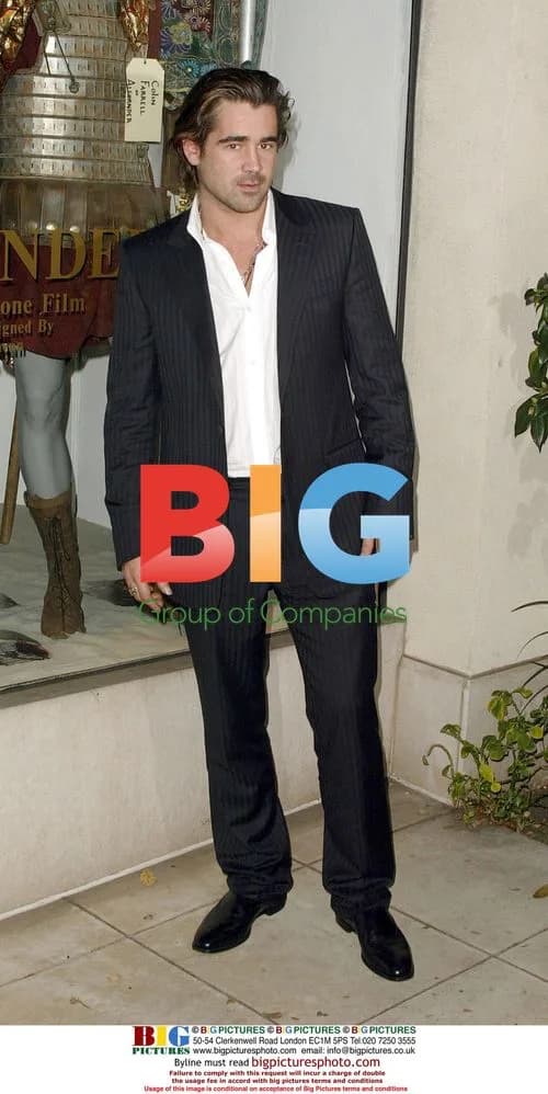 Colin Farrell unveils Alexander costumes at Barneys