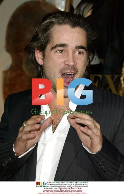 Colin Farrell unveils 'Alexander' display at Barneys