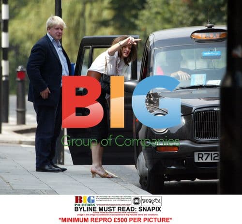 Boris Johnson and Petronella Wyatt Catch Taxi