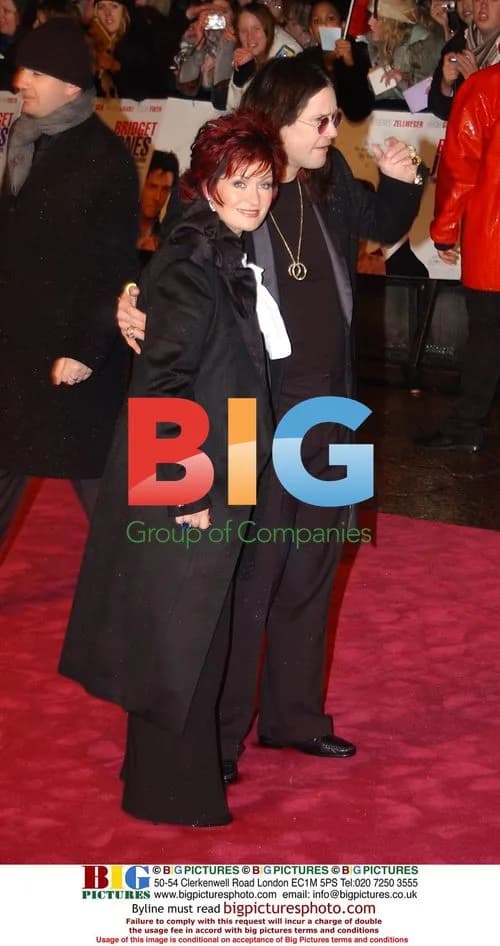 Sharon Osbourne and Ozzy Osbourne at 'Bridget Jones' Premiere
