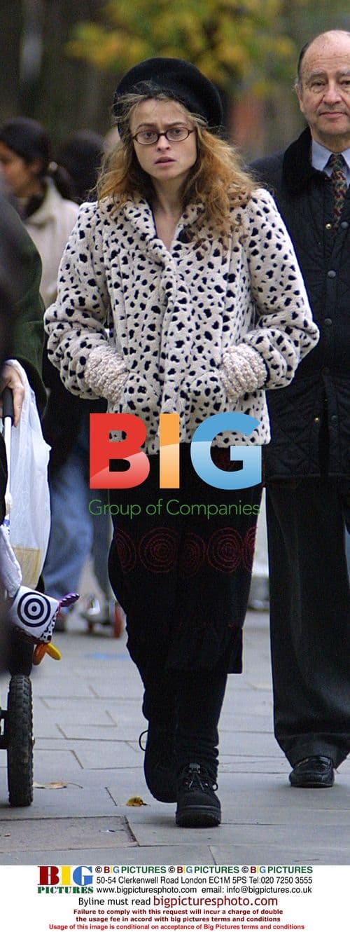 Helena Boham Carter Out with Family