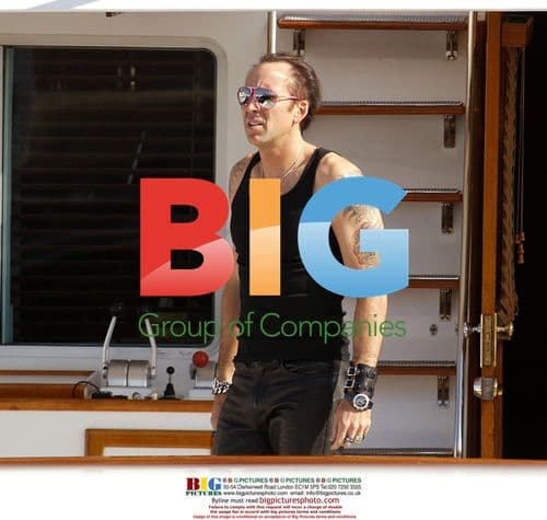 Nicolas Cage and wife Alice in limousine