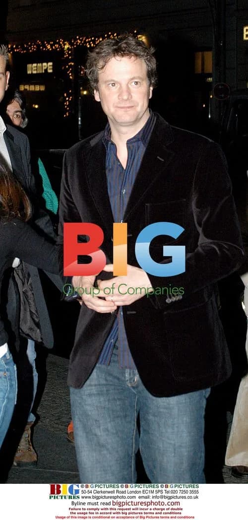 Colin Firth Leaving Berlin Restaurant