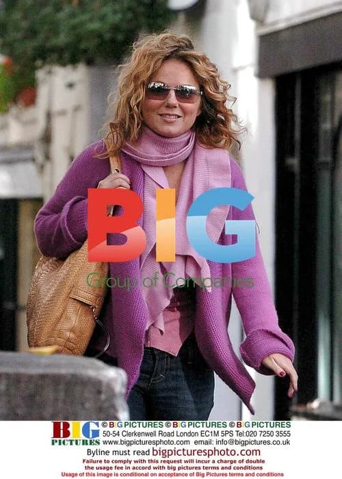 Geri Halliwell Visiting Salon in London