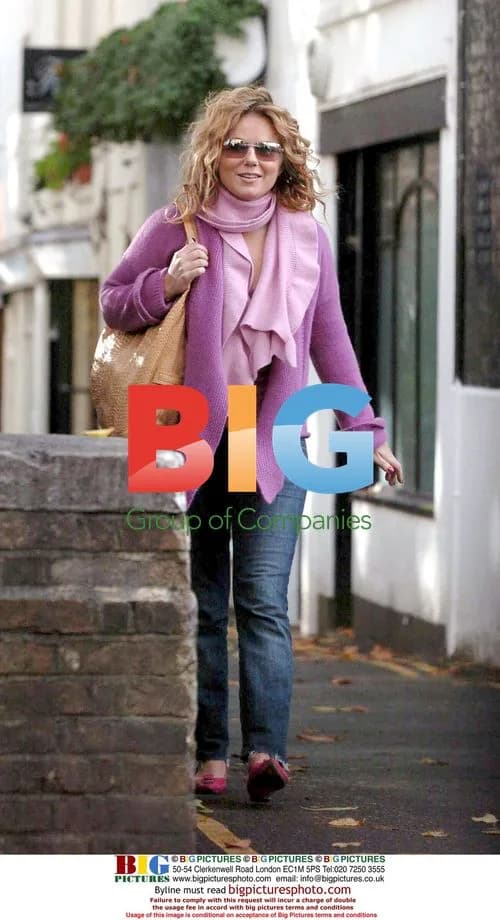 Geri Halliwell Visits London Beauty Salon