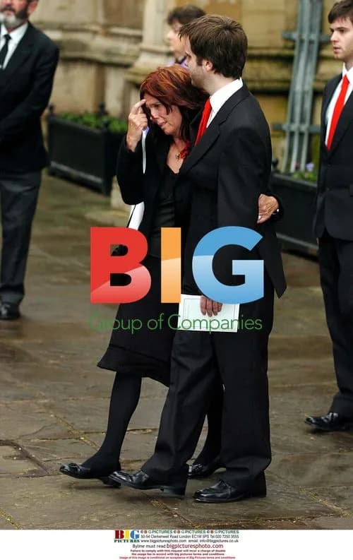 Sheila Ravenscroft and son attend John Peel's funeral
