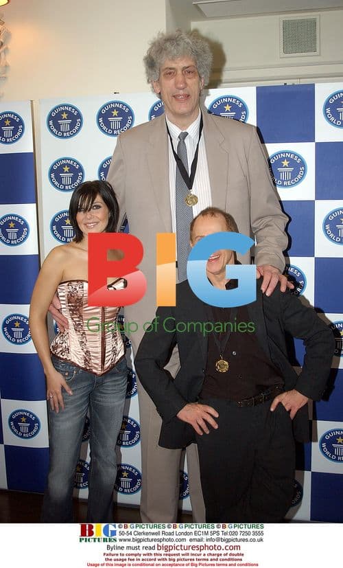 Tallest Man in UK with Singer Kym Marsh