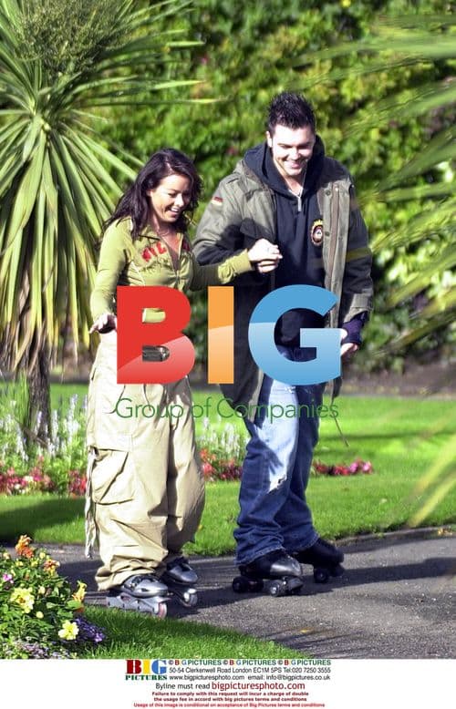 Lisa Scott Lee and Johnny Shantell Roller Skating