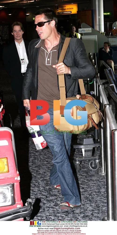 Brad Pitt Departs Heathrow Airport