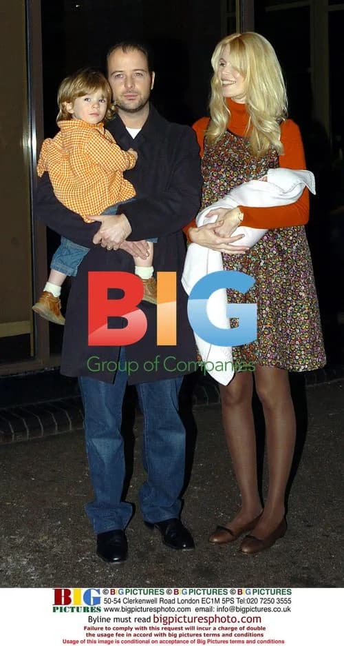 Claudia Schiffer with Family at Hospital