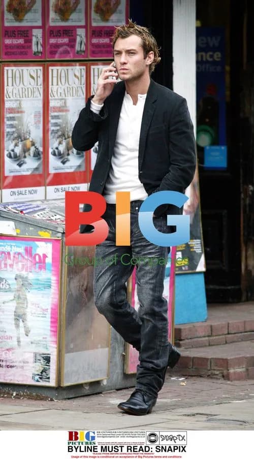 Jude Law Talking on Phone