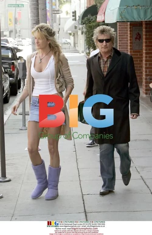 Rod Stewart Out Shopping with Penny Lancaster