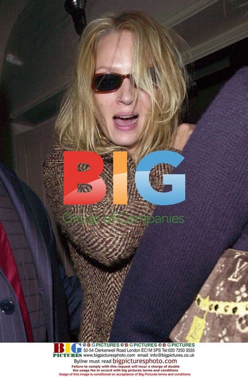 Uma Thurman Drunk on Night Out in London
