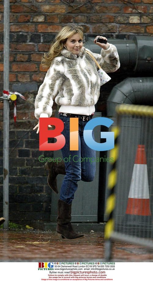 Deborah Stephenson on Coronation Street Set