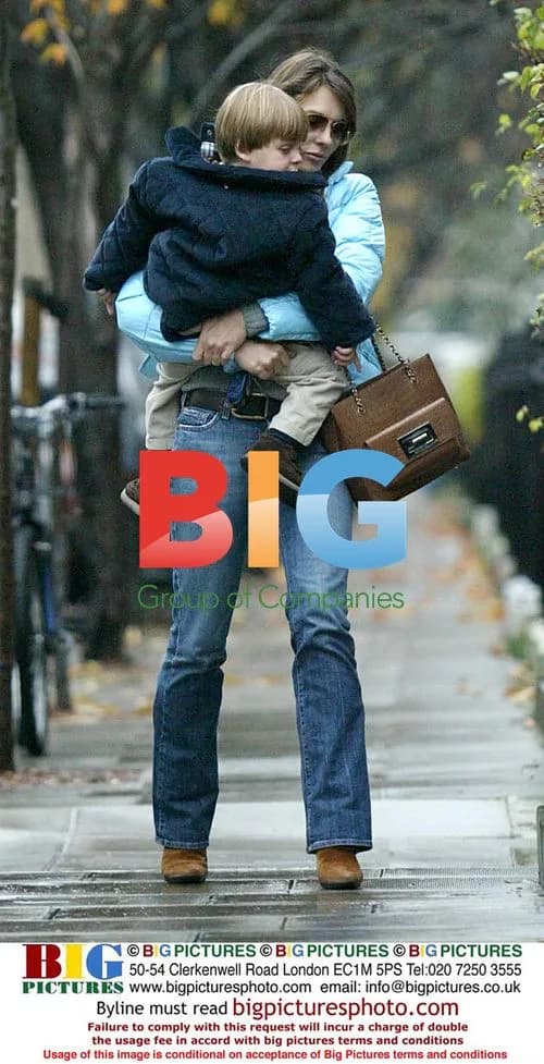 Liz Hurley Out with Son Damien in London