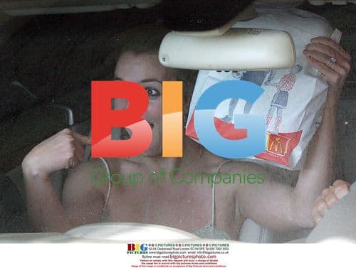 Britney Spears and Kevin Federline at McDonald's