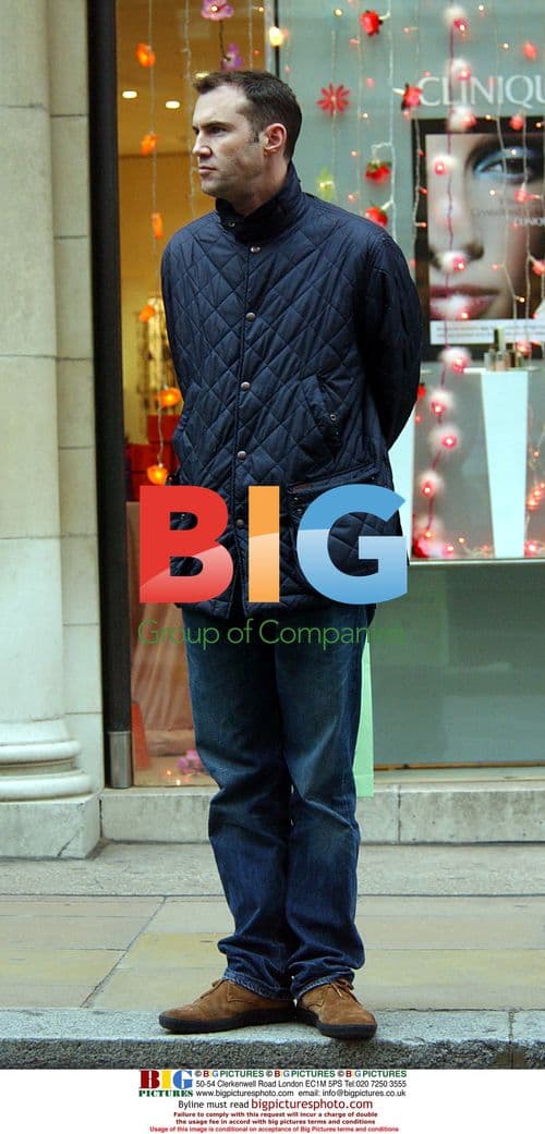 Radio DJ Johnny Vaughn Shopping in London