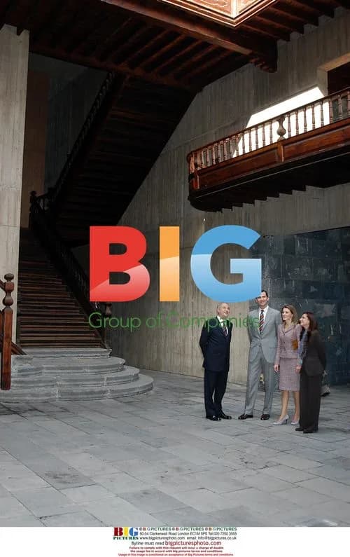 Crown Prince Felipe and Princess Letizia with Canary Islands President