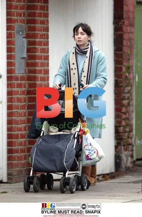 Lysette Anthony with baby son in London