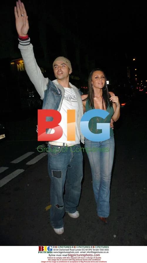 Michelle Heaton and boyfriend at Pangaea club