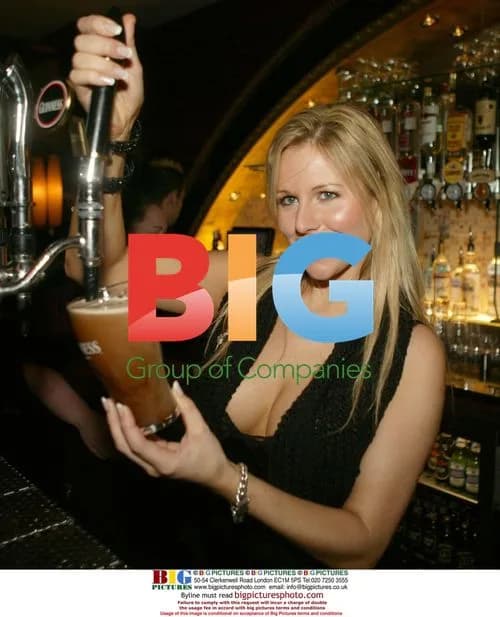 Abi Titmuss Pulls Pints at New Dublin Pub