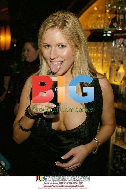 TV Presenter Abi Titmuss Pulls Pints at Dublin Pub
