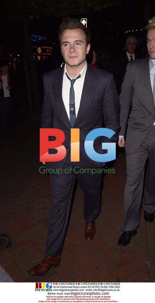 Westlife's Shane Leaves 'Beyond The Sea' Premiere Party