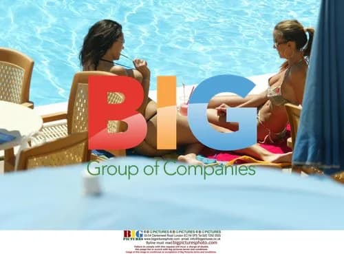 Glamour Models Relaxing on Holiday