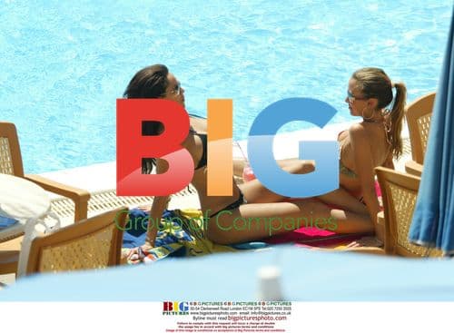 Glamour Model Jerri Byrne and friend on holiday