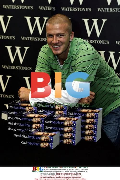 David Beckham Signs Books