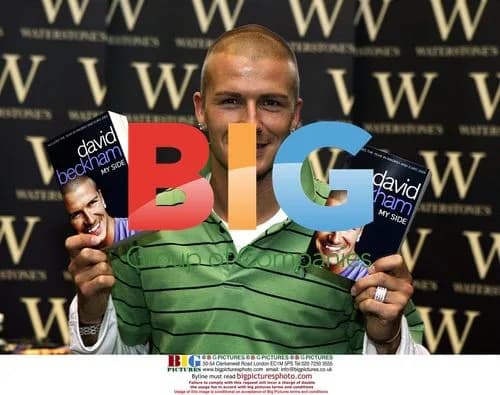 David Beckham Signs Books