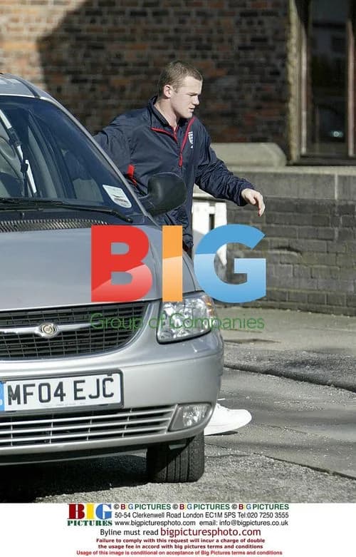 Wayne Rooney Visits Fiance Coleen McLoughlin