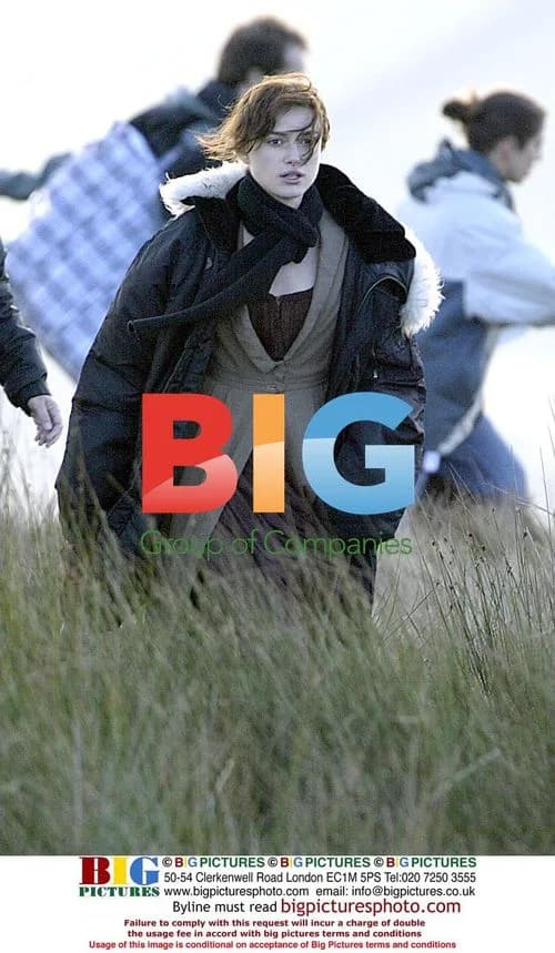 Keira Knightley on "Pride and Prejudice" set
