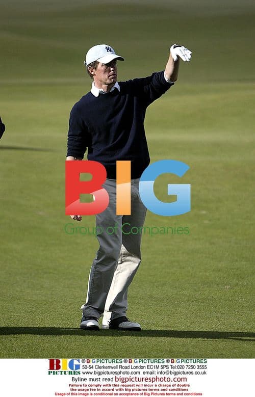 Hugh Grant Plays at Dunhill Links Pro/Celeb Golf Tournament