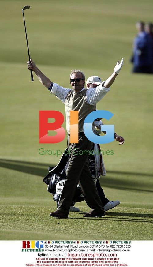 Kevin Costner at Dunhill Links Golf Tournament