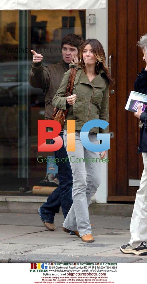 Noel Gallagher with girlfriend in London