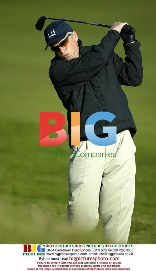 Michael Douglas Plays Golf at Dunhill Links