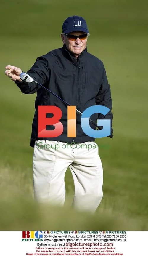 Michael Douglas Plays Golf at Dunhill Links Championship